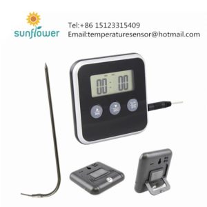 BBQ Digital kitchen food Thermometer with Probe and Timer