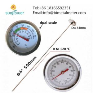 Compost thermometer reotemp bimetal thermometer manufacturer