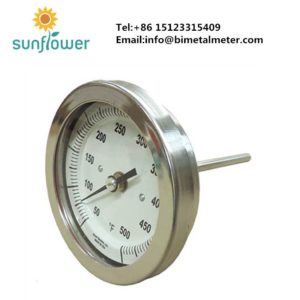 WSS-401 back connection bimetal thermometer gauge