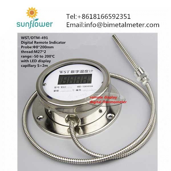China Customized High Temperature Full Stainless Steel Gas Expansion Oven  Thermometer Temperature Gauge with Meal Capillary Suppliers, Manufacturers,  Factory - SUNFLOWER