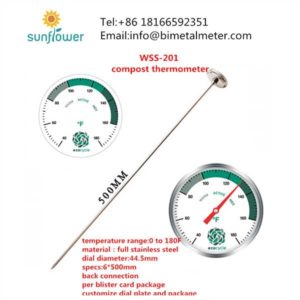 compsot thermometer soil thermometer garden bimetal thermometer supplier