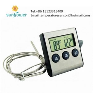 digital thermometer probe with timer