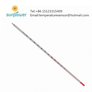 Red liquid glass thermometer alcohol laboratory thermometer manufacturer