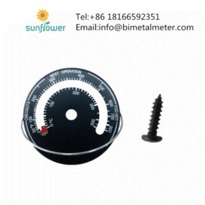 High Temperature Magnetic Wood Burning Stove Fireplace Controller Chimney Mechanic Thermometer