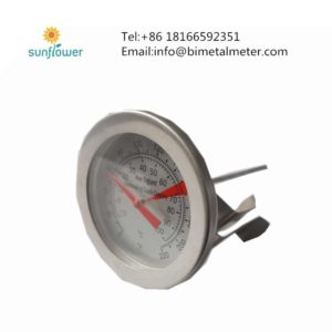 portable meat thermometer with clip