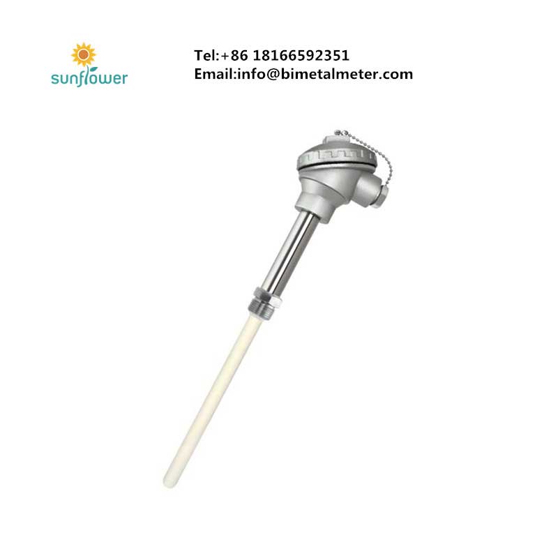 NPT BSP fixed compressing fitting thread mount screw in high temperature thermocouple temperature probe