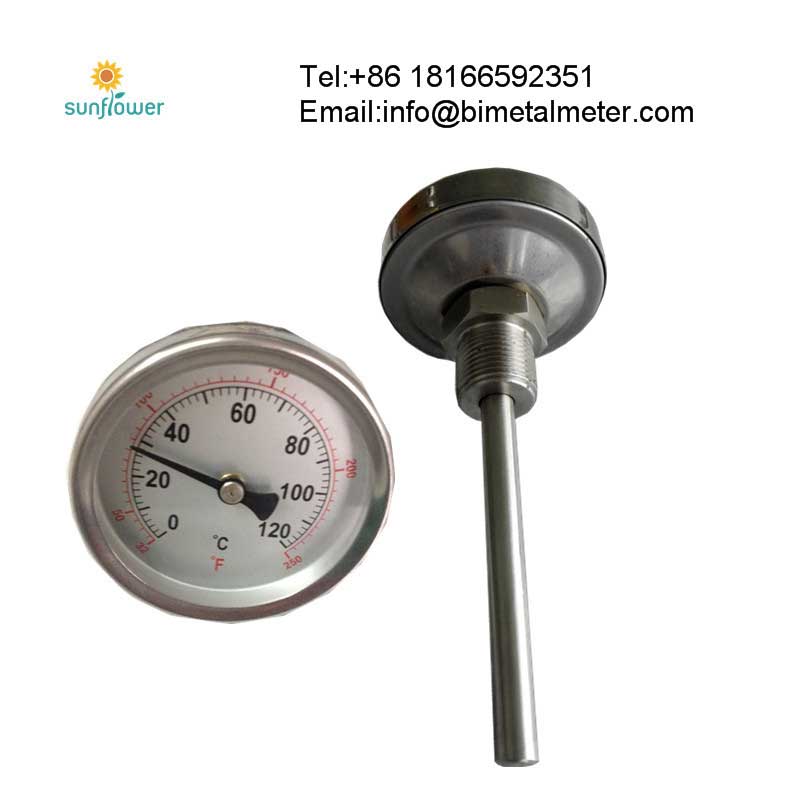 WSS-401 axial type bimetal thermometer