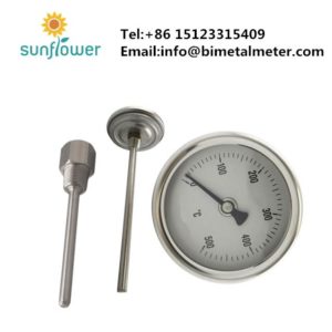 WSS-571-C bimetal thermometer with thermowell