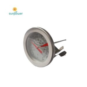 food safety stainless steel meat thermometer with clip