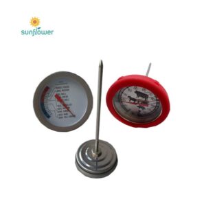 silicon cover food grade meat thermometer with clip