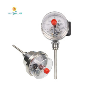 WSSX-413N electric contact bimetal thermometer 0-250 C lower mount connection